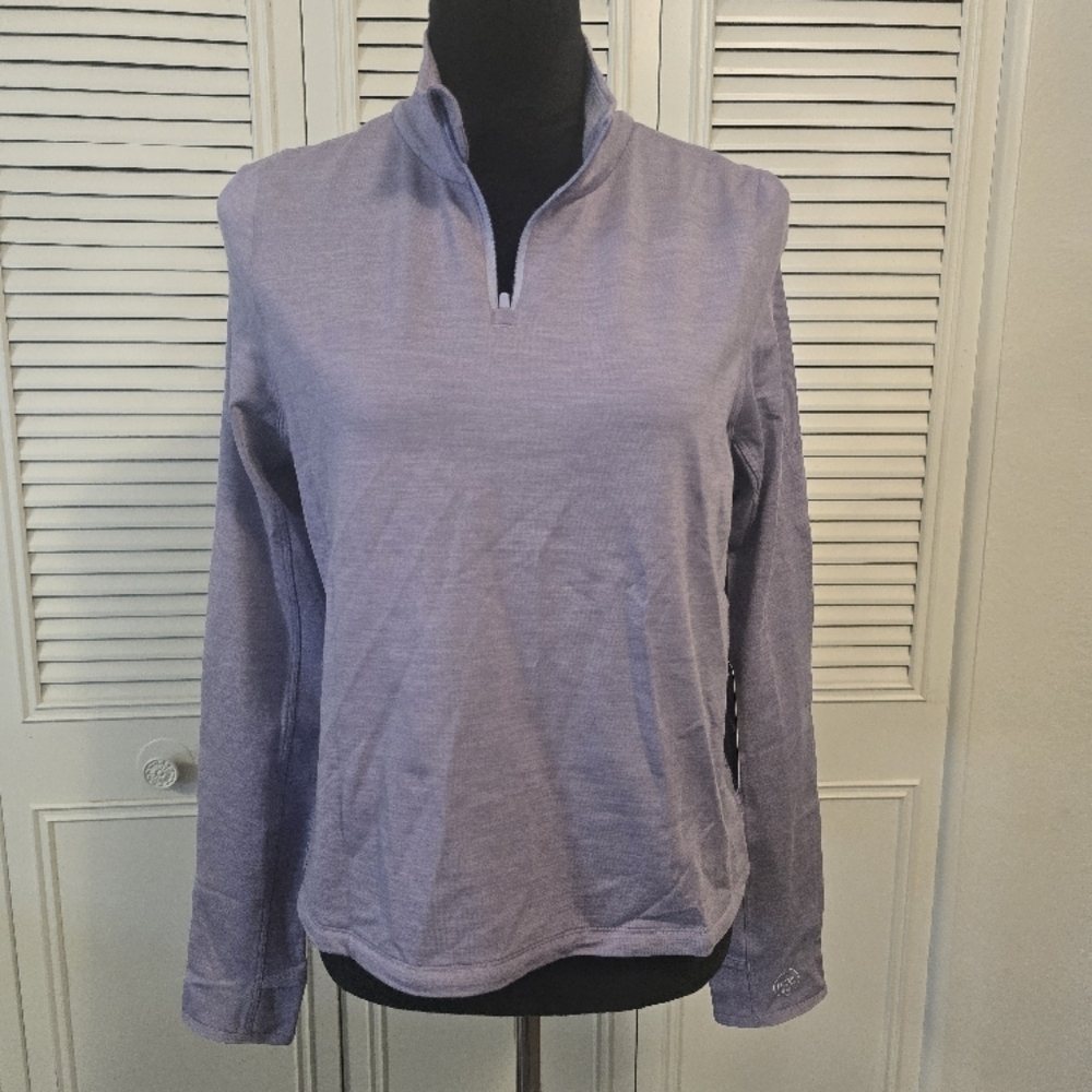 Allbirds Purple Mock Neck Long Sleeve quarter zip nwt size medium.